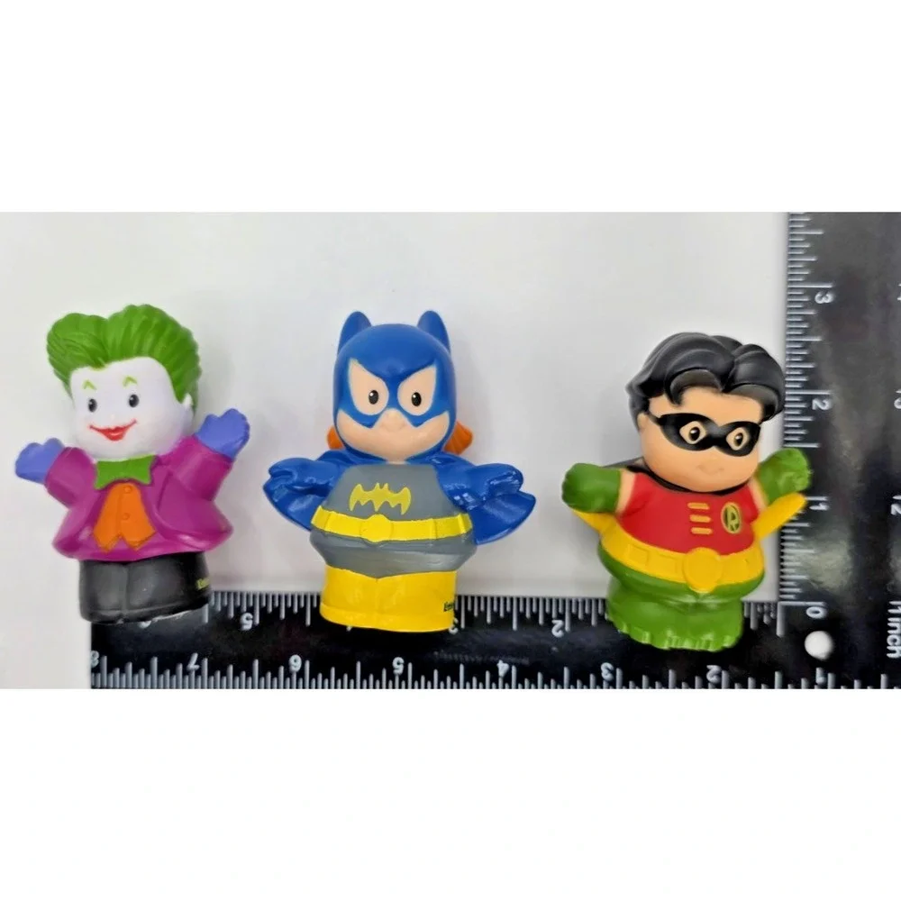Fisher Price Little People Batman Joker Robin Lot of 3 DC Super Friends‎